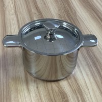 Three - ply steel double - ear soup pot