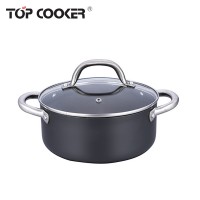 Best selling products black non stick casserole hot pot