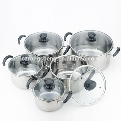 Multi-purpose 5 Piece Stainless Steel Cooking Pot