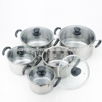 Multi-purpose 5 Piece Stainless Steel Cooking Pot