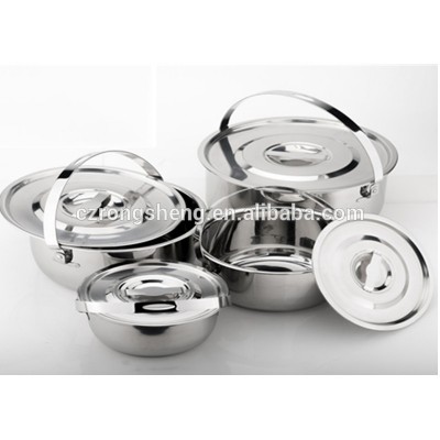 Double-bottom Stainless Steel 4 Pieces Cookware Set