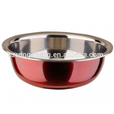 corrosion resistance red stainless steel cooking pot