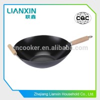 35CM Chinese black wok used for gas and induction .