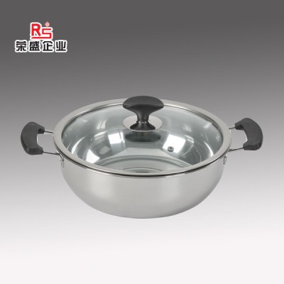 Electric multi-function online shopping classic 430 stainless steel soup pot with lid