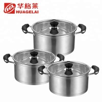 kitchen non stick stainless steel soup steam cooking pot for home