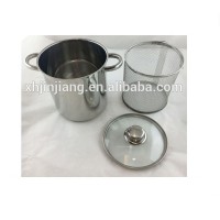 Best selling stainless steel cookware set asparagus pot with hollow handle