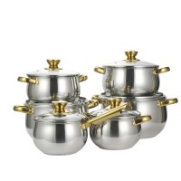 Cooking Pot 12 Piece Combination Cook ware Stainless Steel Kitchen ware Pot Sets