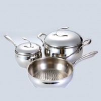 5-piece stainless steel cooker set